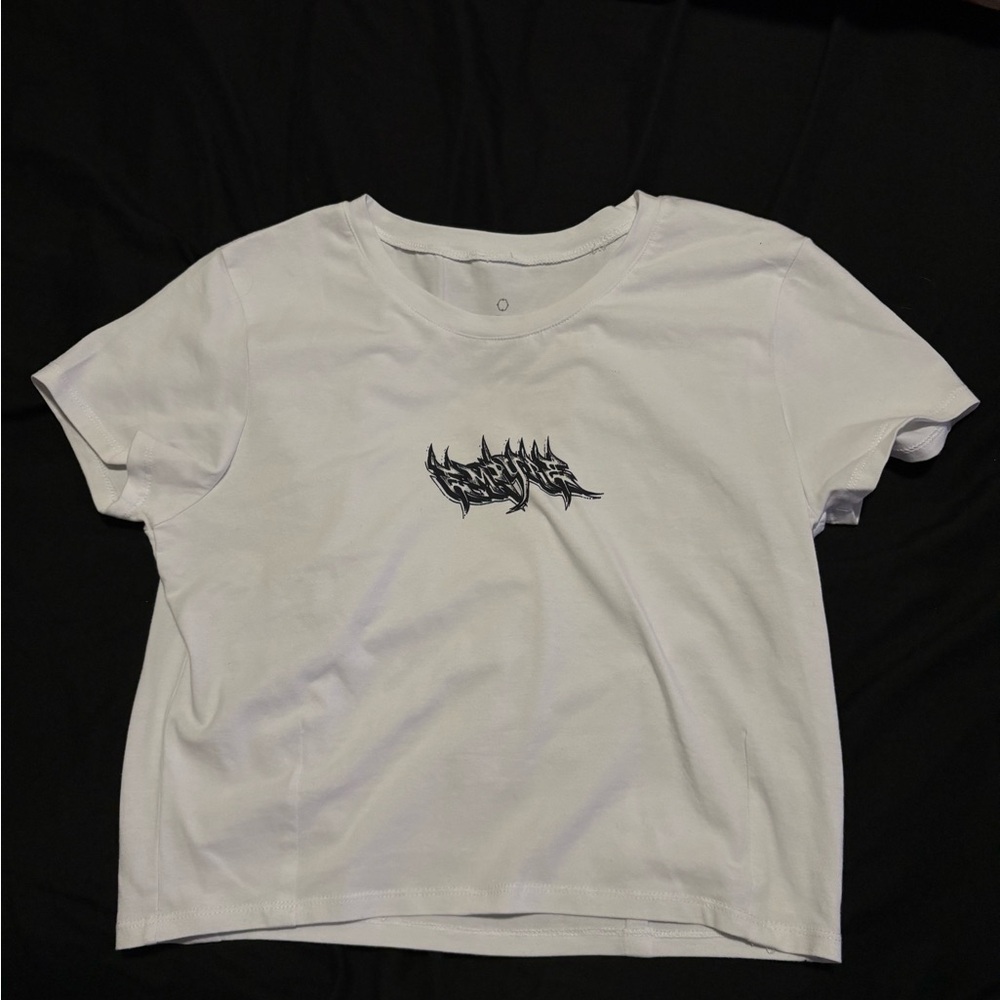 White empyre crop top